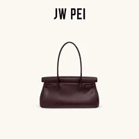 ​ ​ Sac à bandoulière JW PEI Yara East West pour femmes, sac à main en cuir vegan avec fermoir torsadé doré, pochette sous le bras à longue poignée 2