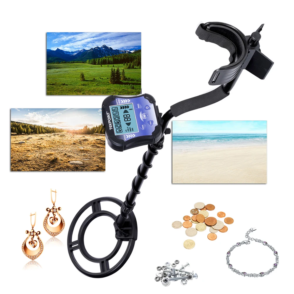 New Metal Detector MD8030 10 inch Underground Gold Detectors LCD