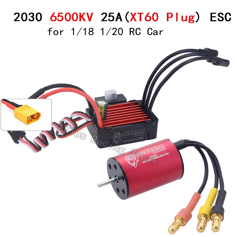 High-Performance Brushless Motor and ESC Combo with Servo for RC Cars and Trucks