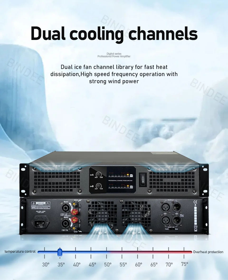 Professional digital amplifier for DJ wedding stage broadcast church home theater system KTV outdoor amplifier power audio power amplifier
