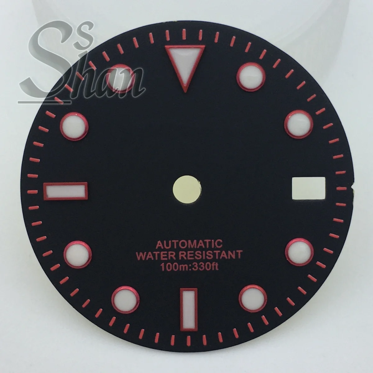 Black Dial with Multicolor Index Sides and Green Luminous Feature - 29MM