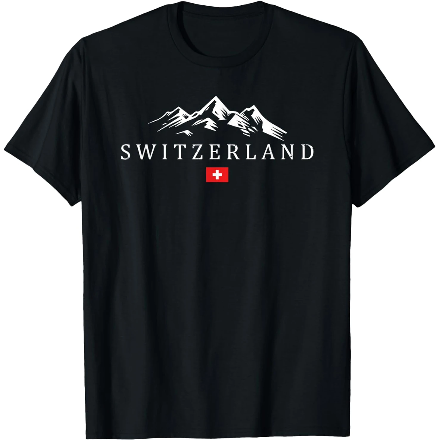 Vintage Schweiz Urlaubsliebhaber T-Shirts für Männer und Frauen, Baumwolle, Humor, Streetwear, T-Shirt, kurzärmelig, Unisex, lockere Kleidung