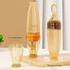 Safe Useful Silicone Baby Bottle with Spoon Food Supplement Rice Cereal Bottles Squeeze Spoon Milk Feeding Bottle Cup 2