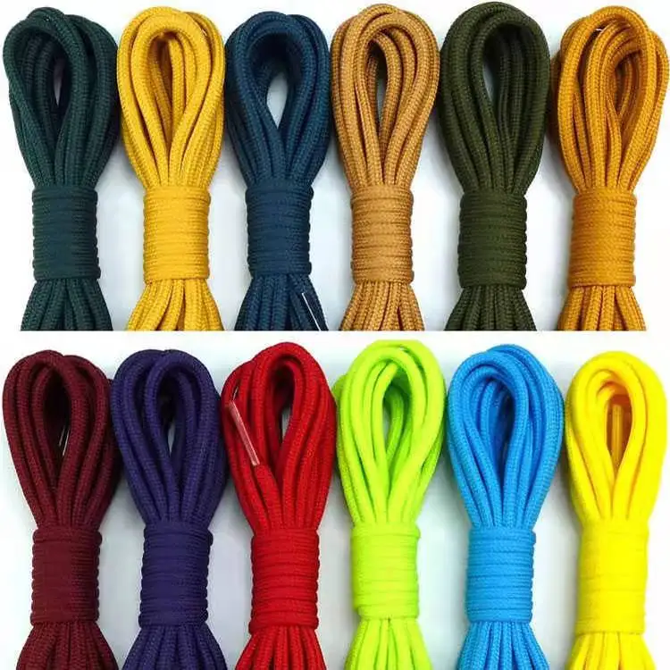 Polyester is not waxed round, thick 0.28cm, leather laces, martin boots, high top