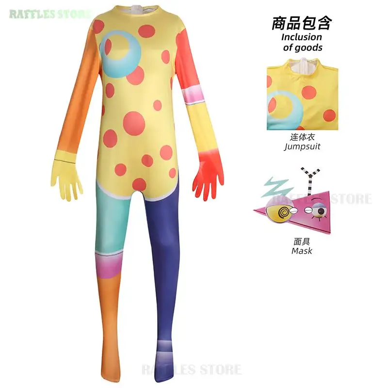 

Pomni Cosplay Costume Kinger Zooble Amazing Digital/Circus Cosplay Cartoon Costume Theater Children Christmas Kids Gifts Suit