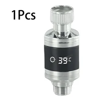 1/2 Inch Shower Water Thermometer Home LED Display Shower Faucets Water Thermometer Bathing Temperature Meter 1