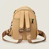 portable backpack for ladies Korean Fashion Zipper PU Leather Small Bag coin purse mini backpack for woman 5