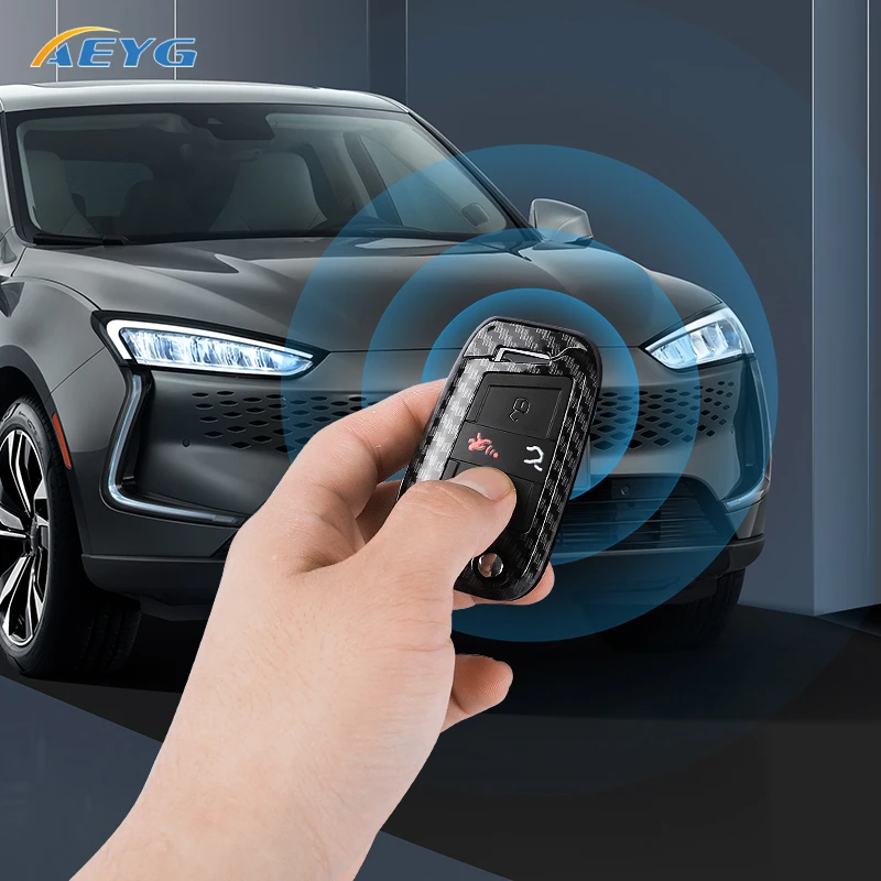 ABS Carbon Fiber Car Key Case Cover Fob For VW Volkswagen Golf 7 MK7 Tiguan MK2 For SEAT Ateca Leon FR 2 Ibiza Skoda Octavia