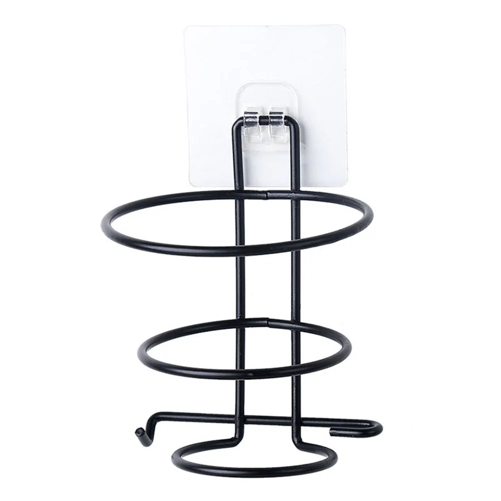 

Настенный держатель для фена, металлическая подвесная стойка для хранения в ванной комнате, Органайзер