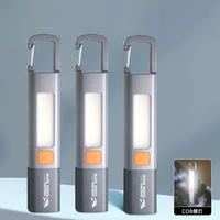 New Xiaomi Portable LED Flashlight USB Rechargeable with Hook Zoomable Torch Outdoor Camping Hiking Long-range Emergency Lantern 1
