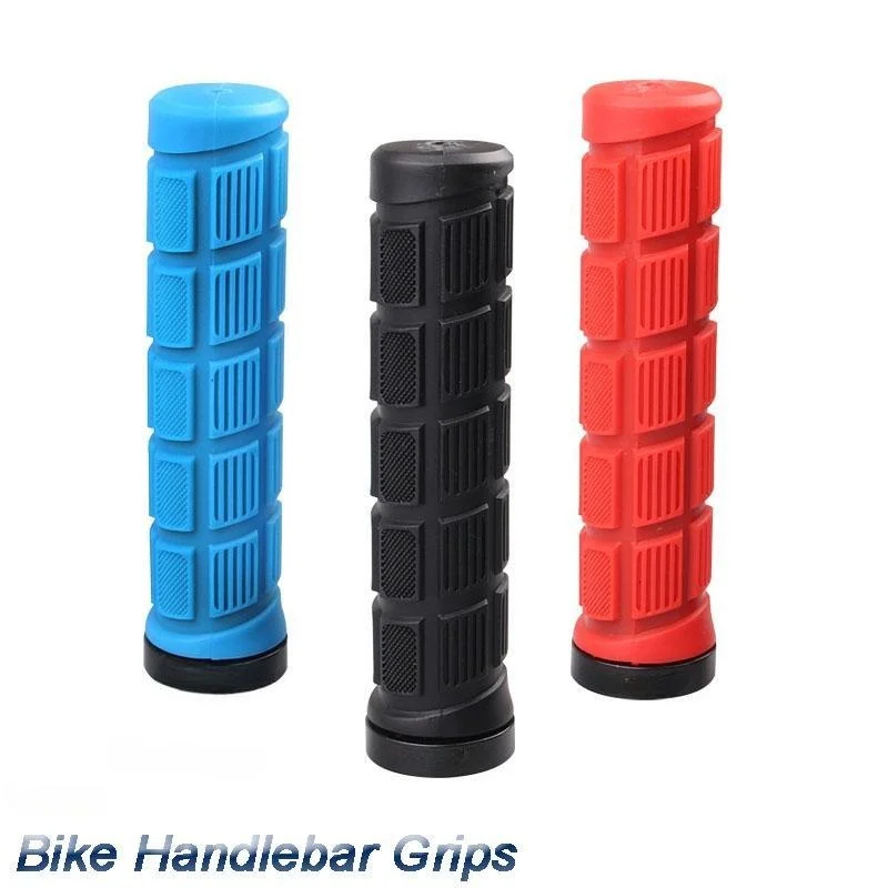 

1 Pair Bike Handlebar Grips, Anti-slip Handle Durable Grip Mountain Bicycle MTB Handlebar Grips Rubber for Road Mountain Bikes