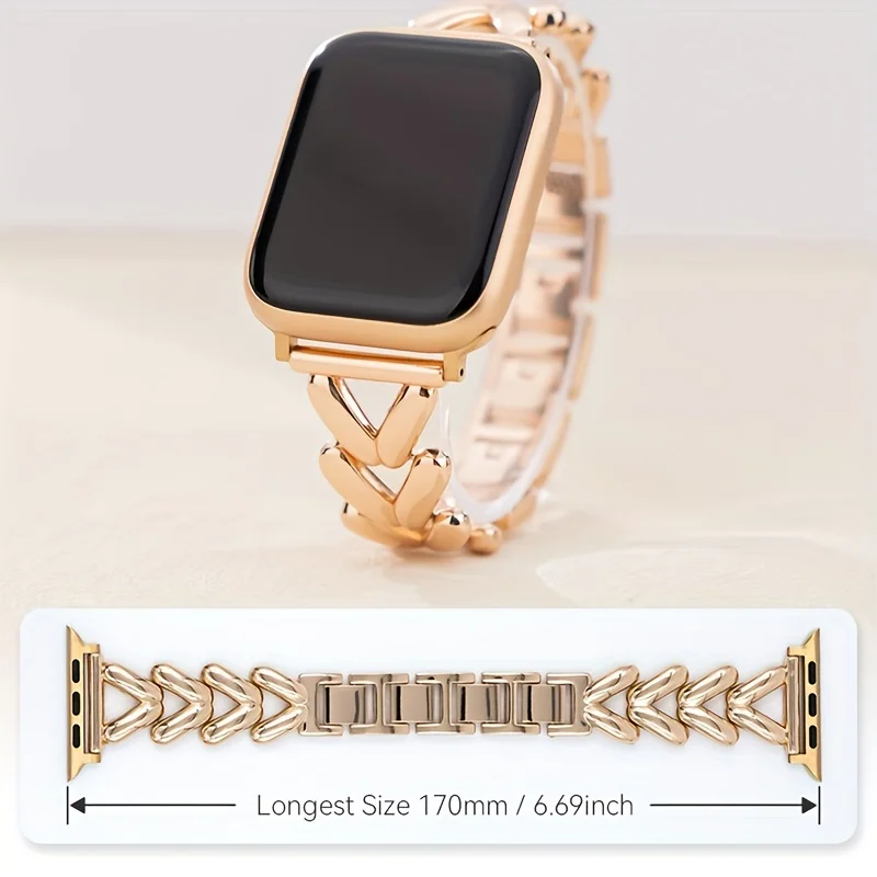 Stainless Steel For Apple Watch Band: Water-Resistant, Elegant, Fits 38mm-49mm Series 1-SE2