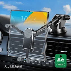 Universal Gravity Car Phone Holder and GPS Mount Stand (Black suction cup)