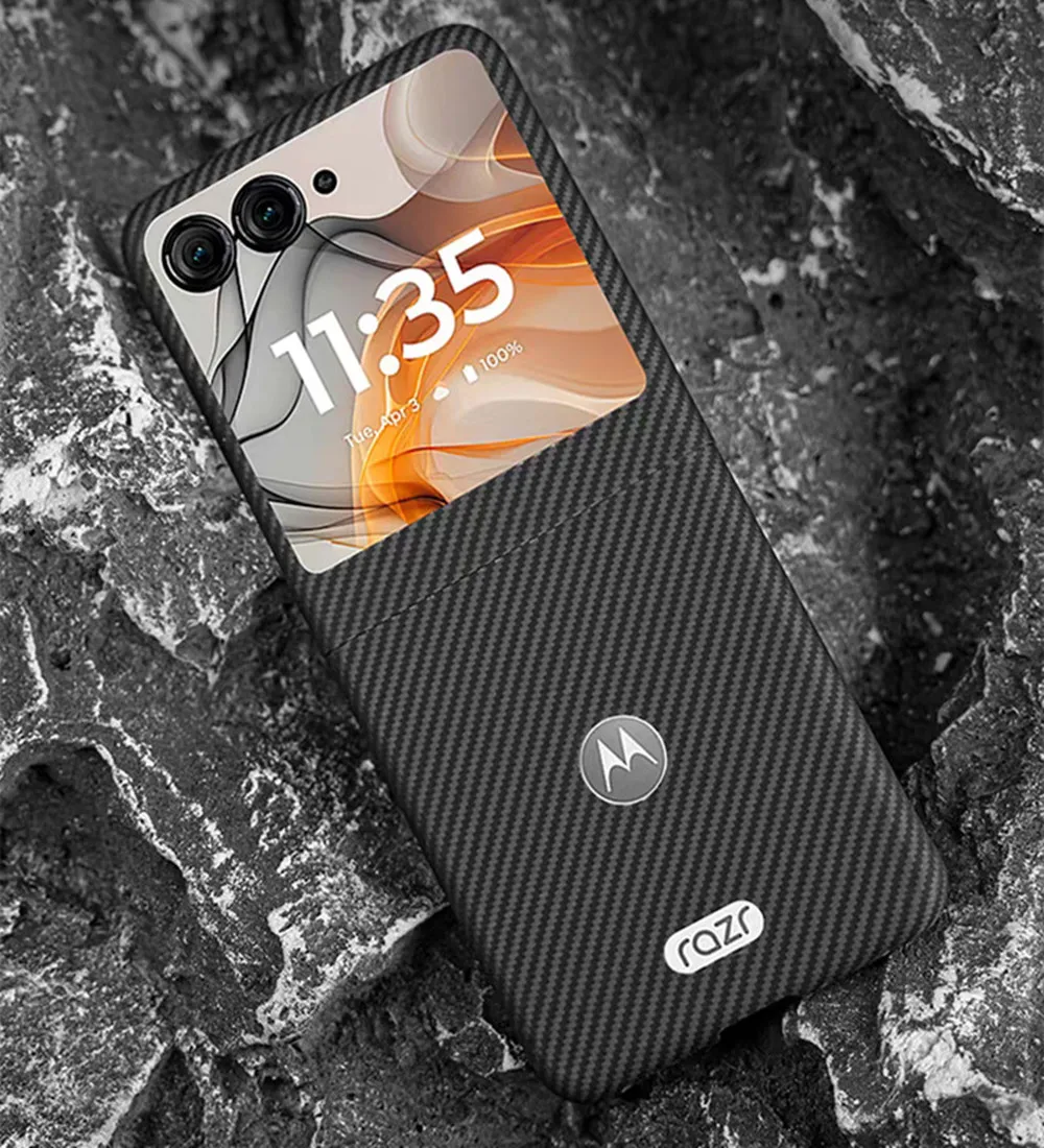 Premium Real Aramid Carbon Fiber Slim Case - Thin, Lightweight, Matte Armor Back Cover