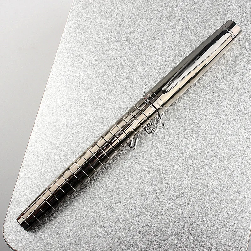Luxury Brand Metal Fountain Pen 0.5MM Nib School Office Name Ink Pens