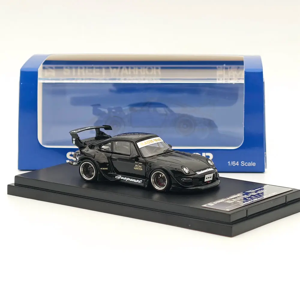 ミニカー 4L-263 Street WARRIOR 1/64 RAUH-Welt Street WARRIOR SW 1:64 RWB 993 Rauh-Welt Black Sport Car