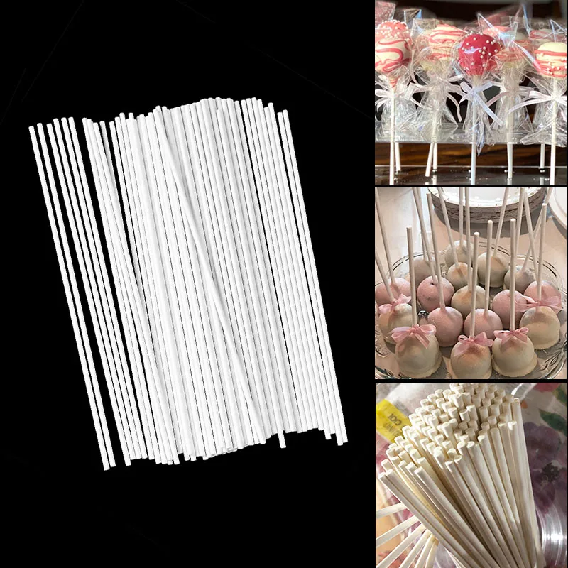 Safe Plastic Lollipop Stick Cake Pop Sucker Sticks For Chocolate