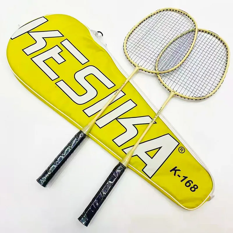 2pcs Badminton Racket and Carrying Bag Carbon Ultra-Light Durable for Amateur, Beginner, Girls
