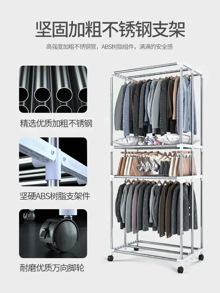 Household dryer rental house small foldable clothes dryer clothes drying large capacity wardrobe 3