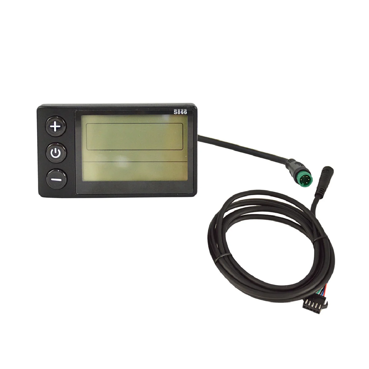

S866 Electric Bike LCD Display Electric Scooter Display Meter Control Panel with Waterproof Plug and Waterproof Line