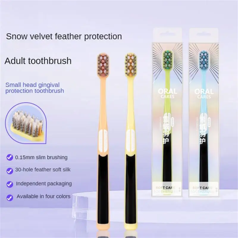 

Toothbrush High Quality And Durable Easy To Flush Anti-slip Handle Effective Cleaning Safe And Practical Gum Health Easy To Hold