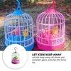 Children's Bird Cage Toys Glowing Simulation Birdcage Realistic Sound Toy Talking Parrot Chirping Birds Will Move Plastic Toys 6
