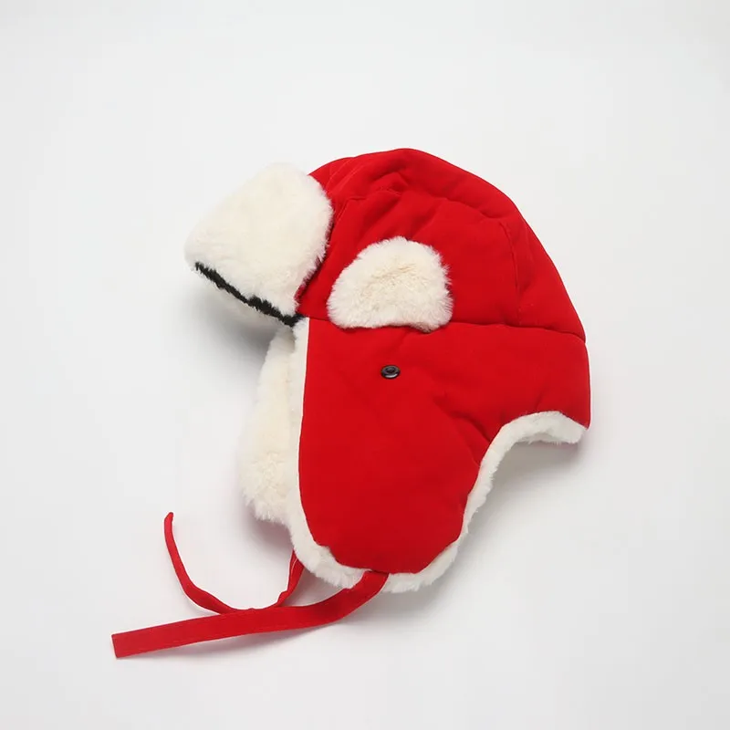 Bomber Hat Winter Hats For Men Women Warm Fur Velvet Cold