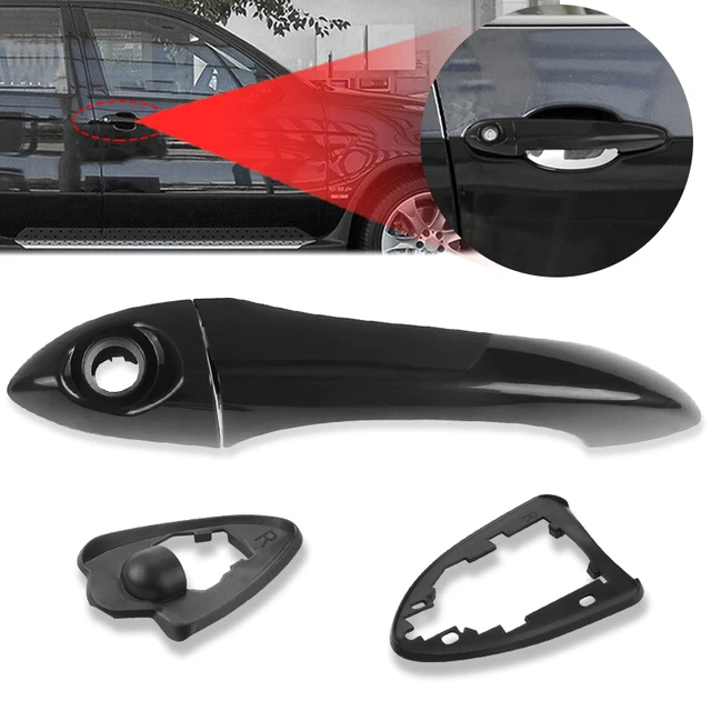 Manija De Puerta Exterior Izquierda Para BMW E53 X5 (2000-2006) - Número OE 51218257737, Plástico ABS Negro