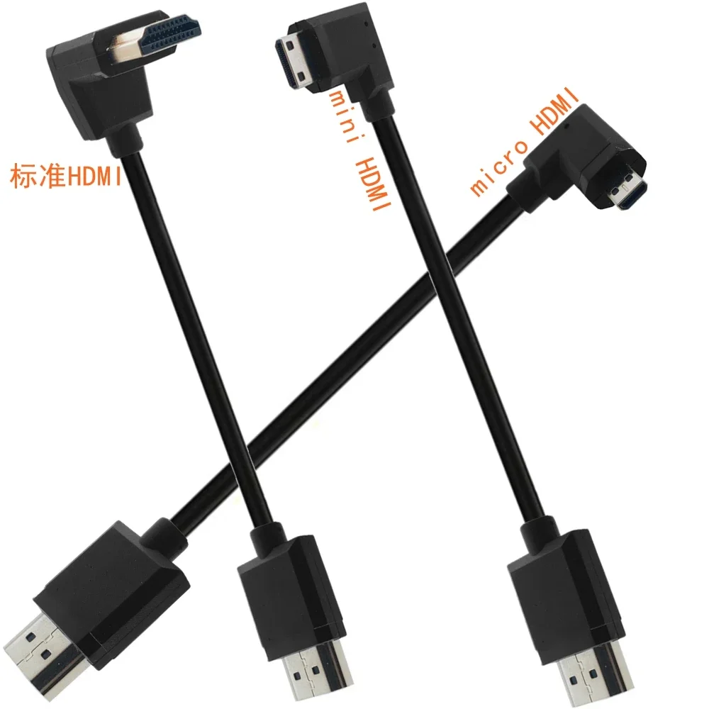 

90 degree elbow right angle 4K high-definition cable hdmi cable version 2.0 computer to TV projector connection ultra fine wire