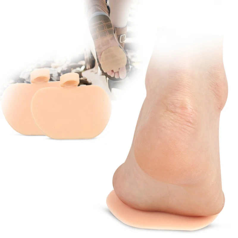 2pieces=1pair Silicone Gel Patch Cushion Pads Orthotic High Heel Insoles Metatarsal Shoes Sore Forefoot Foot Care Pain Relief heel insoles