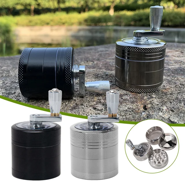 Metal Grinding Machine Aluminum Nut And Hard Spice Grinder For Nutmeg Ginger Rock Salt And Peppercorn Hand Tools, Crushers