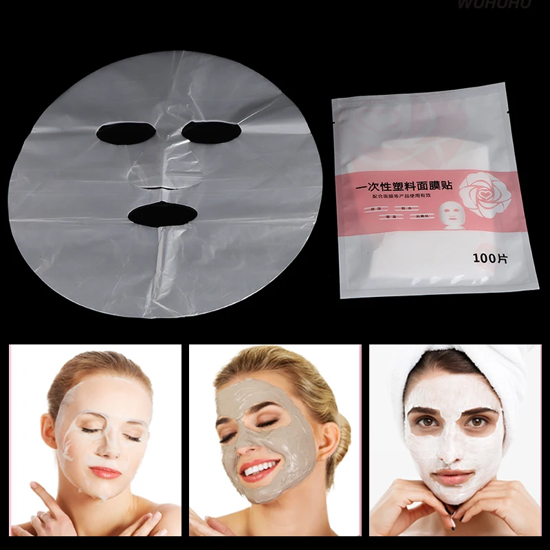 Masque en Film plastique jetable, 100/200 pièces, soin de la peau,  nettoyant complet pour le visage, en papier naturel, beauté du visage,  outil sain - AliExpress