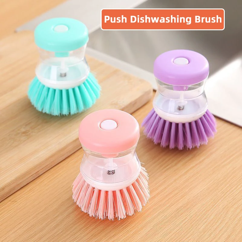 Obelix Kitchen Soap Dispensing Dishwashing Tool Brushs Liquid