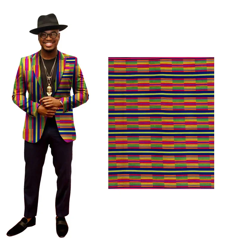 New Hot Sale African Wax orginal Fabric Cotton Material Nigerian Ankara Block Prints Batik High Quality 6Yards