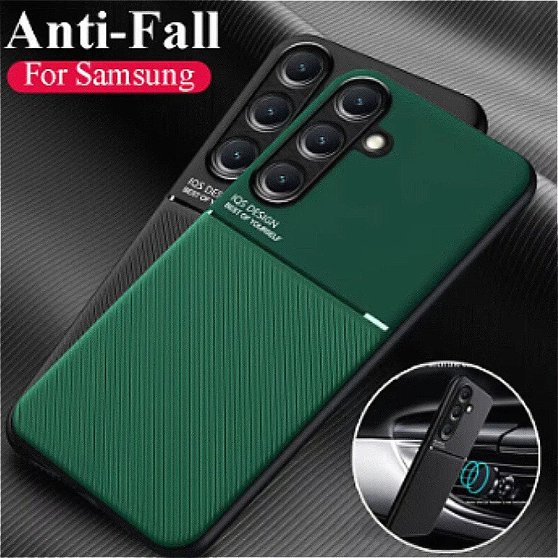 Slim Lightweight Magnetic Leather Shockproof Matte Cover Case