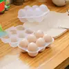 6 Grid Egg Storage Box With Egg Dispenser Transparent Reusable Egg Organizer For Outdoor Camping Picnic Eggs Case 3