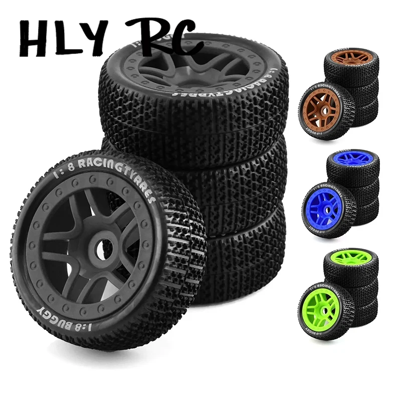4 Pz 110Mm 1/8 Rc Fuoristrada Buggy Ruote Pneumatico 17Mm Esagonale Per Arrma Typhon Talion Traxxas Redcat Team Losi Kyosho Hpi Hsp Vrx Rc Car