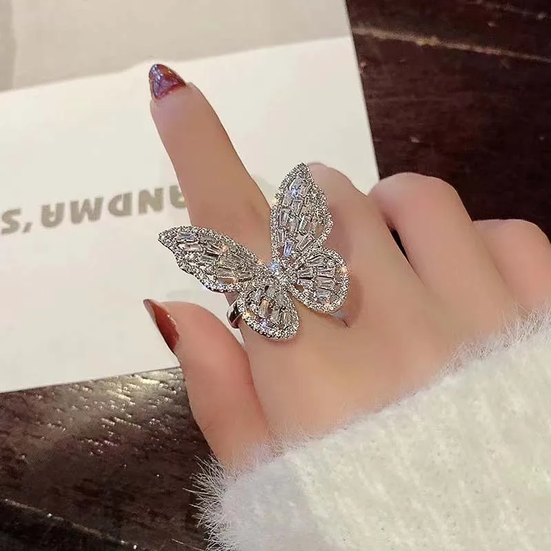 Butterfly Ring Rings For Women's Index Finger New High-end