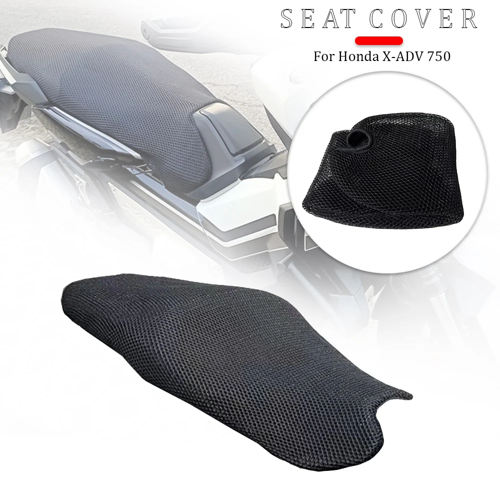 Motorcycle Accessories for-Honda X-ADV 750 X ADV XADV 750 XADV750 Rear Seat Cowl Cover 3D Mesh Net Sun proof Protector