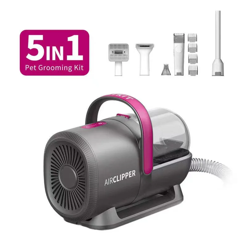 

Petkit 5 in 1 Pet Grooming Vacuum Dog Grooming Kit with Pet Hair Dust Cup Dog Brush Pet Hair Vacuum Cleaner Electric Clippers