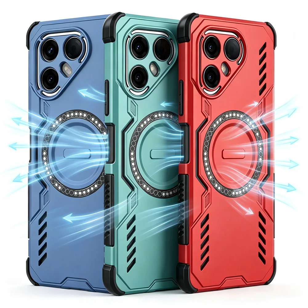 Cooling & Breathable Magnetic Ring Case with Heat Dissipation - Slim Protective Cover