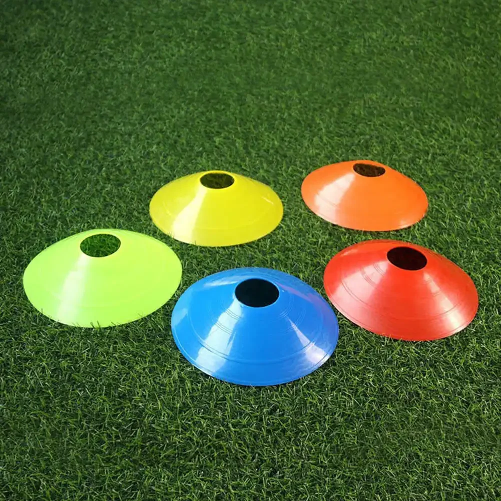 10pcs Cone Set Football Training Equipment for Kid Pro Disc Cones Agility Exercise Obstacles Avoiding Sport Training Accessories soccer training cones training equipment set