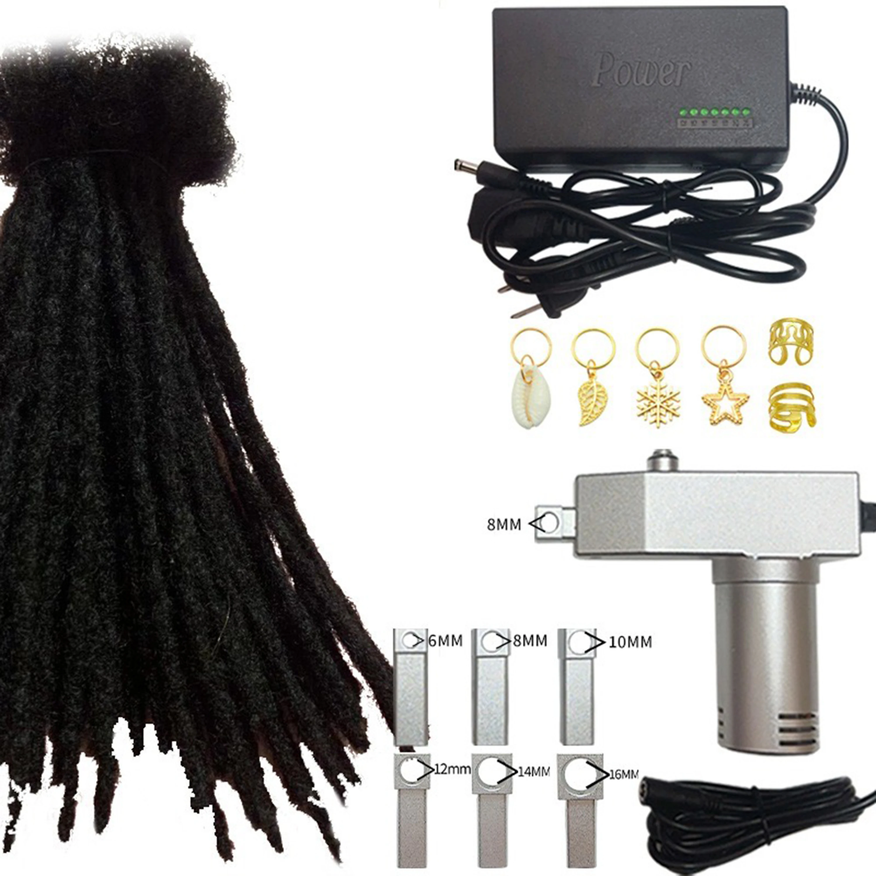 Dreadlocks Machine for Locs, Fast & Easy DIY Portable Dreadlocks Maker, Automatic Loc Machine with Multiple Tools 4