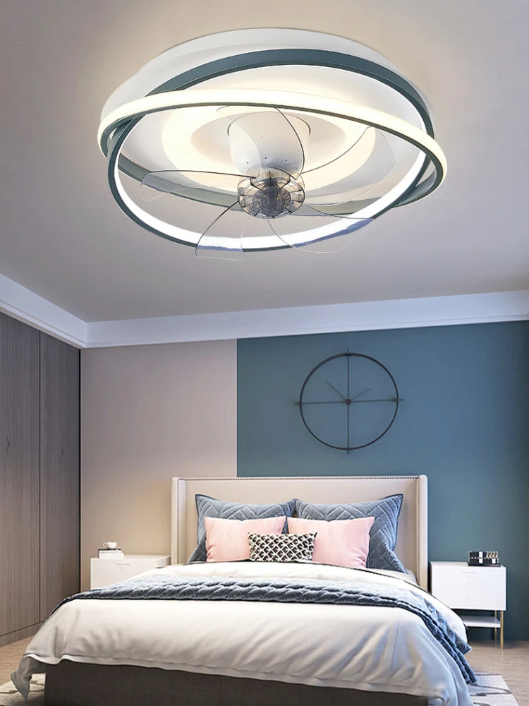 

Dimmable LED Ceiling Fan Lamp with Remote Control Fan Lamp Modern Bedroom Dining Room Decorative Electric Fan Ventilator Lights
