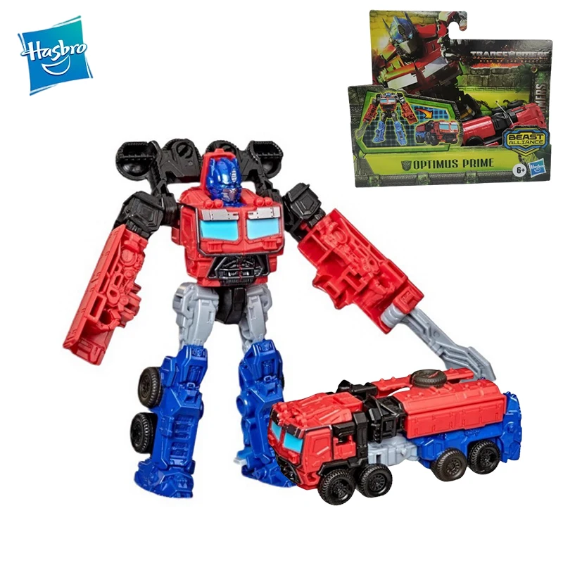 

In Stock Original Hasbro Transformers: Rise of the Beasts Optimus Prime Creative 10 series Anime Figure Action Figures Model Toy