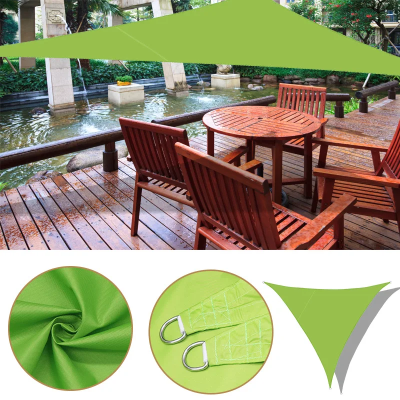Triangular Shade Sail Waterproof Awning Uv Protection Sun Cover For