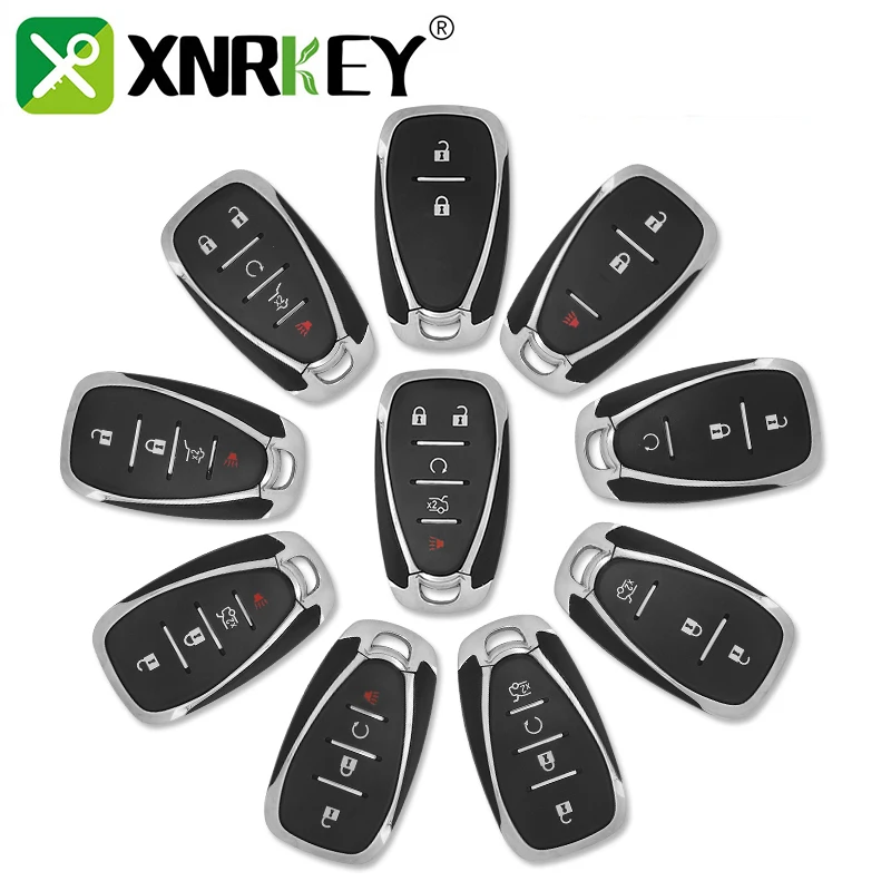 XNRKEY 2/3/4/5/6 Button Smart Remote Car Key Shell Fob for Chevrolet Cruze Malibu Equinox Camaro 2016-2019 Key Case Cover remtekey 5pcs flip remote car key cover for chevrolet aveo cruze orlando 2011 2012 2013 hu100 blade 3 button key shell