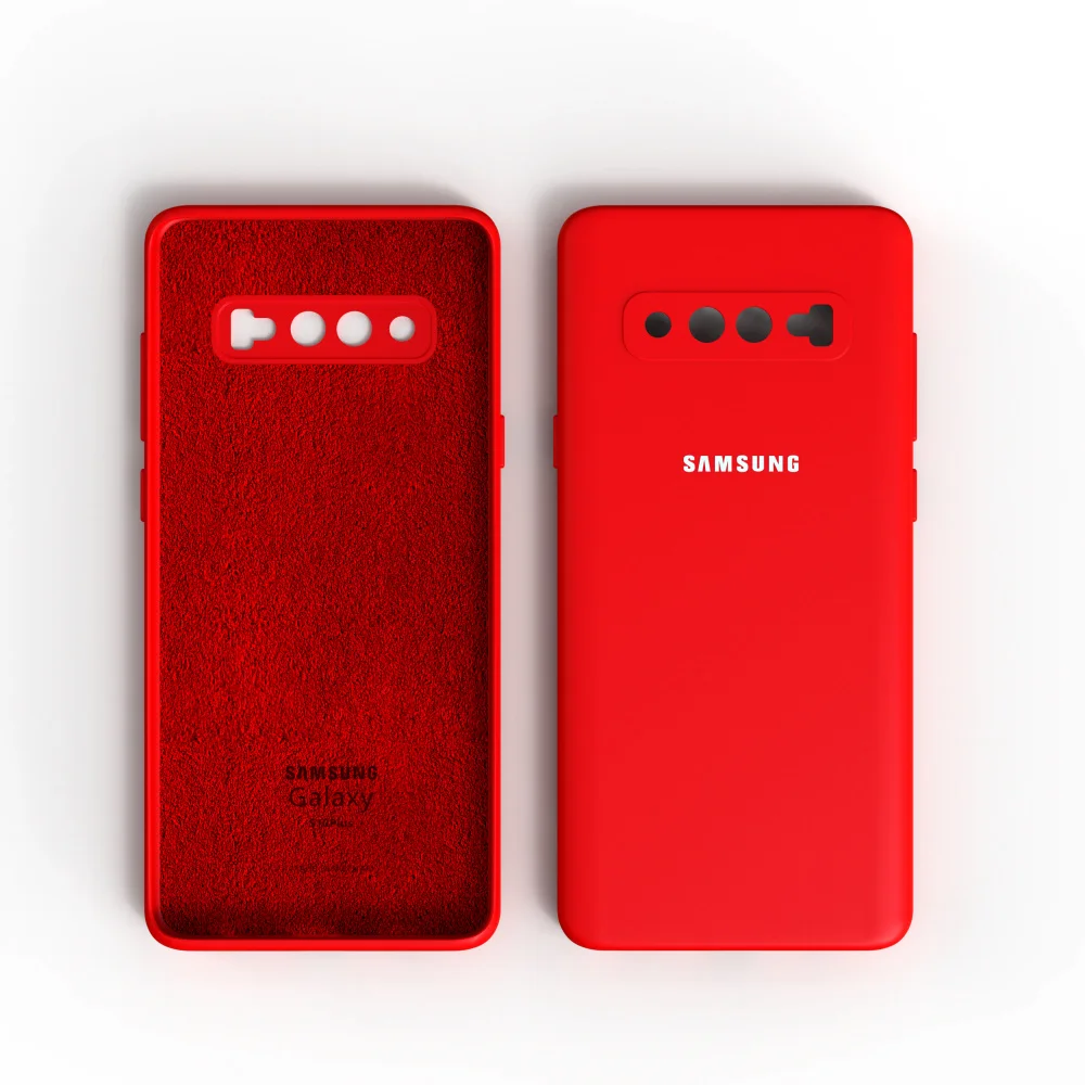 High-Quality Soft-Touch Silicone Protective Case for Samsung Galaxy S10 Series