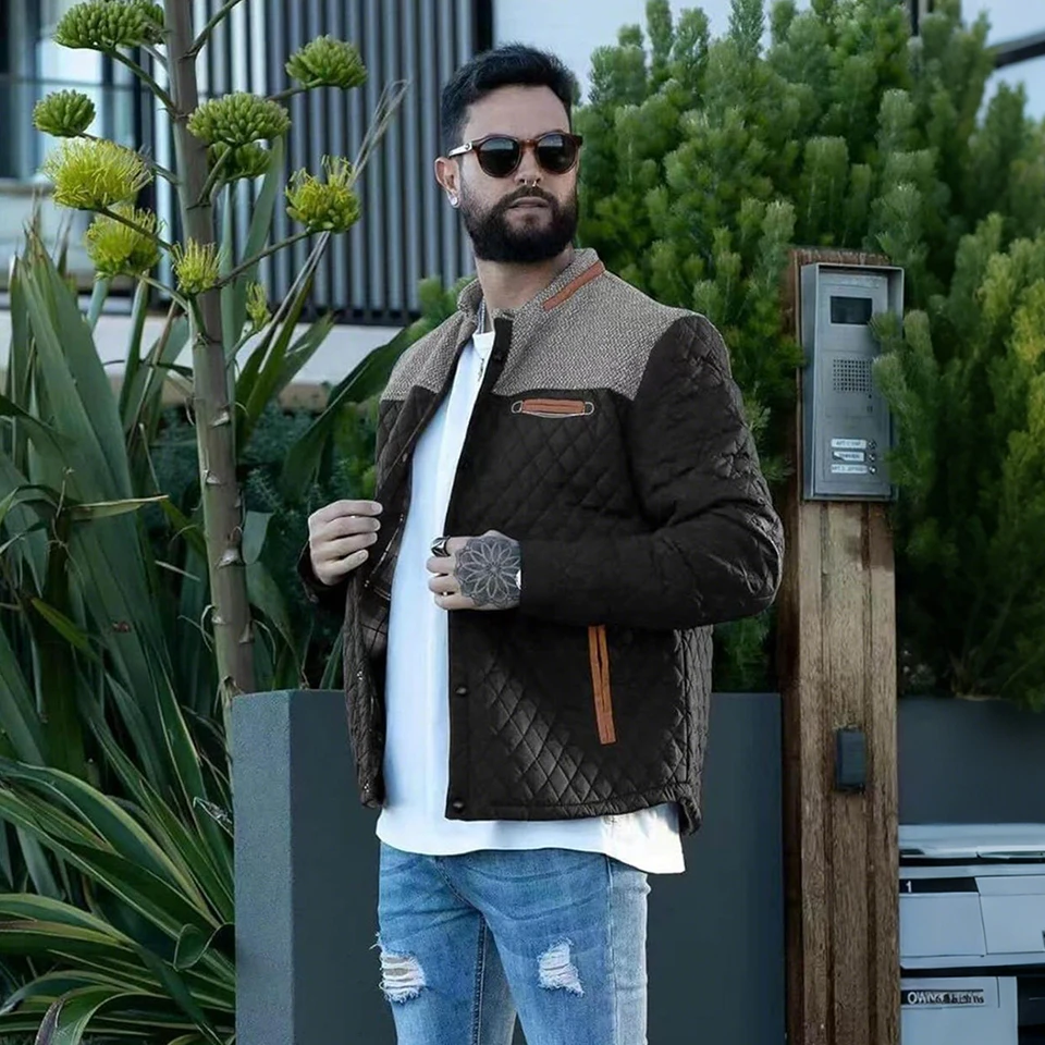 Men's Lightweight Warm Winter Bomber Jacket