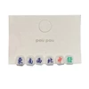 6 Pcs Small And Exquisite Chinese Character Mahjong Earrings Resin Stud Earring Gothique Accessories Jewelry for Girl 1